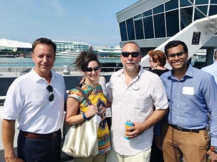 ICNC Executive Director Steve DeBretto with Advitam IP team members Richard, Michele and Paras